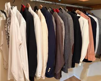 Vintage men's clothing - Includes three tuxedos with jackets, pants, bowtie and cummerbund