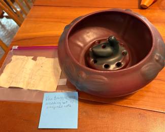 Van Briggle 1931 Wedding set with original note