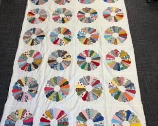 Dresden Plate Quilt Unfinished