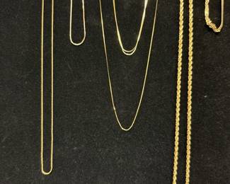 10K Ring, 585 Necklace, 14K Necklaces and Bracelet