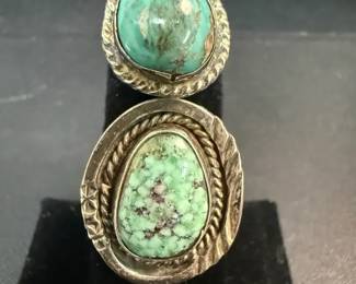 Silver Toned Rings with Stones