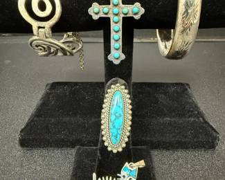05 Sterling Bracelets, Ring and Pendants