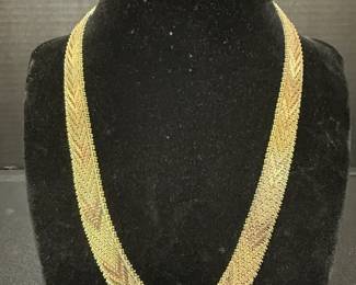 Sterling Weave Necklace and Bracelet