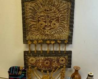 Assorted Aztec Decor and Collectibles