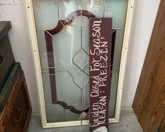 Stained Glass Door Insert