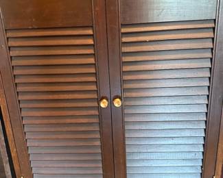 Small Slat Door Cabinet