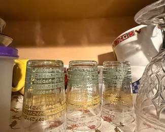 Vintage Juice Glasses