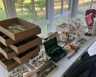A lot of jewelry