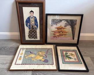 161 fourframedasianinspiredneedlepointw