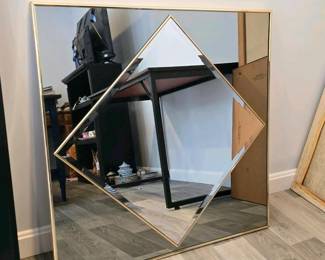 109 geometricsquarewallmirrorwithgoldf