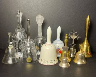 047 assortedglassbrassandporcelainbells