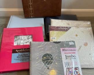 155 sixassortedscrapbooksandphotoalbums