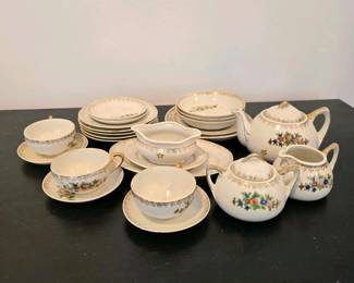 101 japanesefloralporcelainteasetandpl