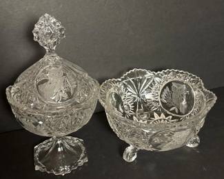 133 vintageowlmotifetchedglasscandydis