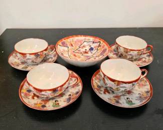 113 japanesekutaniteacupsandsaucersset