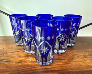 017 sixcobaltbluecuttoclearcrystalgla