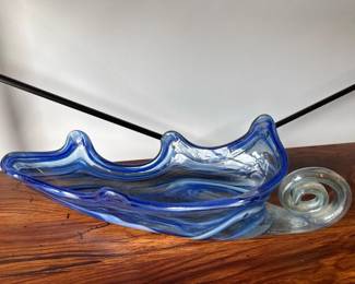 020 blueartglasswavebowl
