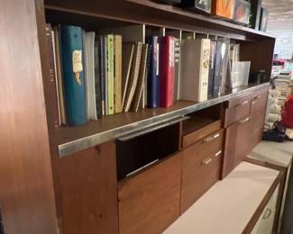 189 midcenturystylewoodhutchwithdrawer