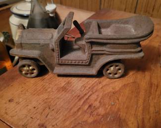 A unique vintage cast iron toy truck collectible highlights this Danbury, CT private estate sale. Browse collectible cast iron toys, antique toys, vintage advertising pieces, automotive memorabilia, folk art, primitives, and one-of-a-kind decorative collectibles throughout the home. Perfect for toy collectors, antique enthusiasts, vintage décor lovers, and resellers searching for rare estate sale finds. Everything must go!