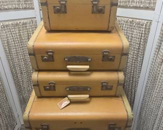 antique McBrine Baggage