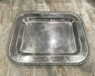 Old Town Imports Beaded Edge Serving Tray