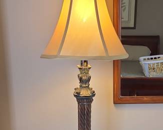 Vintage Corinthian Column Table Lamp