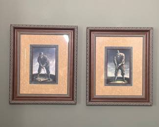 Vintage Golf Prints by D. Nichols