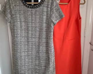 London Times Embellished Tweed Dress and Anne Klein Sleeveless Sheath Dress