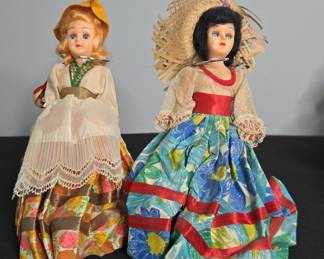 Vintage "Dolls of the World" Souvenir Dolls