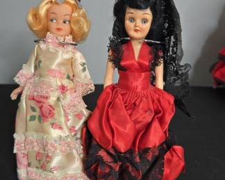 Vintage "Dolls of the World" Souvenir Dolls