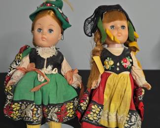 Vintage German Trachten Dolls