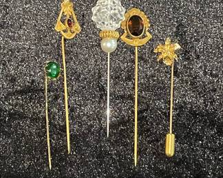 Vintage Assorted Decorative Stick Pins
