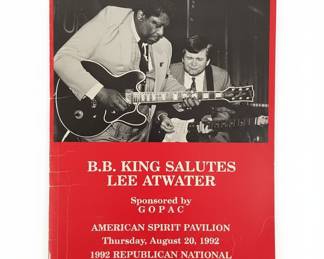 1992 Republican National Convention B.B. King Tribute Poster
