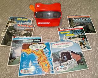 Vintage GAF View-Master Viewer and Reels