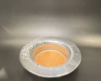 Vintage Pewter Wine Bottle Coaster 