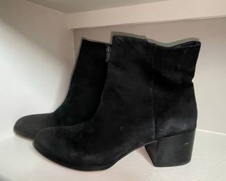 Sam Edelman Black Suede Ankle Boots