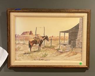 Jodie Bowen '71 Western Landscape Watercolor 
