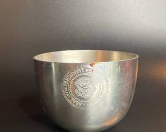 Kirk Stieff Pewter Jefferson Cup with Presidential Seal