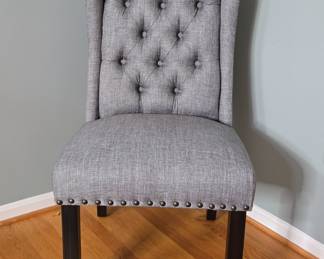 Tufted Wingback Upholstered Dining Chair