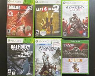 Assorted Xbox 360 and Xbox One Video Games