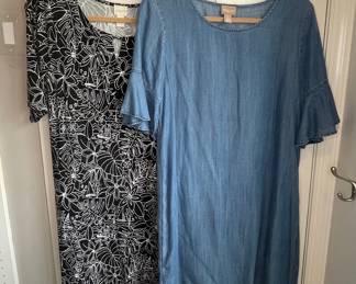 Chico's Women's Denim Dress and Graphic Print Dress