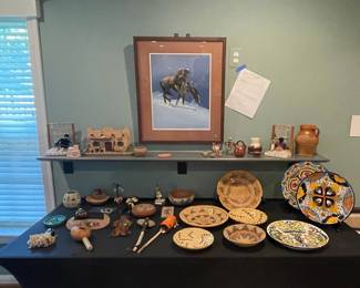Native  Pottery and Baskets Collection