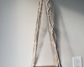 Macrame Hanging Plant Shelf