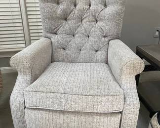 Sam Moore Hand-crafted Upholstery Wingback Recliner