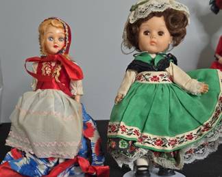 Vintage European Souvenir Folk Costume Dolls