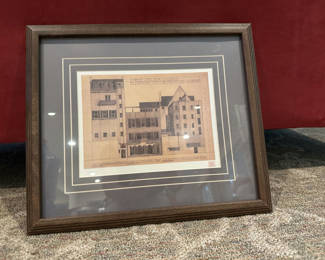 Lot 175: Two framed Cheyne House architectural prints