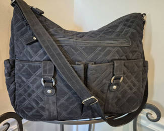 Lot 93: Vera Bradley Handbag- Black Quilted