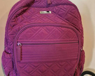 Lot 90: Vera Bradley Backpack- Purple Quilted