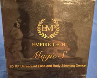 Lot 39: Empire Tech Magic S 3D RF Ultrasound Face and Body Slimming Device box