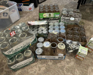 Lot 153: Ball Mason Jars and Canning Lids Assortment